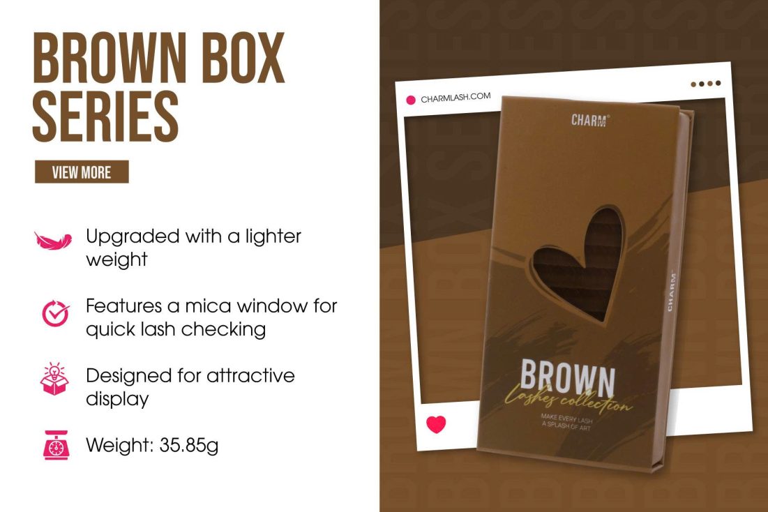 eyelash-packaging-16-lines-brown-CharmLash-eyelash-extensions-wholesale-manufacturer-in-Vietnam