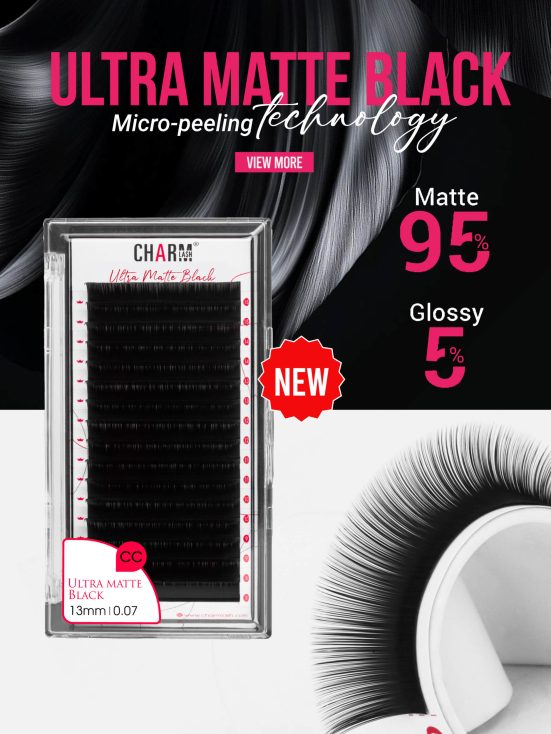 Ultra Matte Black lashes by CharmLash