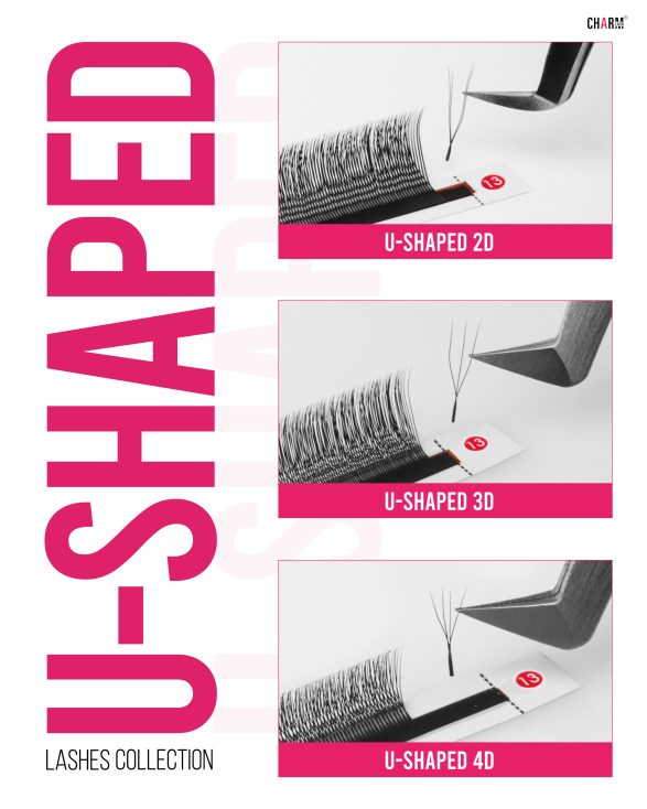 U Shaped Eyelash Extensions: The Refined Upgrade to YY & W Lashes U-Shaped-Eyelash-Extensions-2D-3D-4D-2