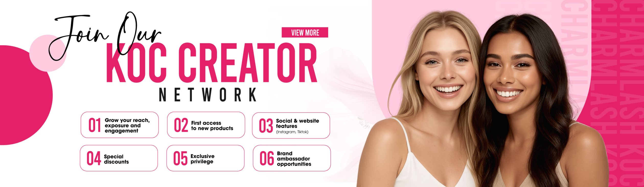 Charmlash koc creator network