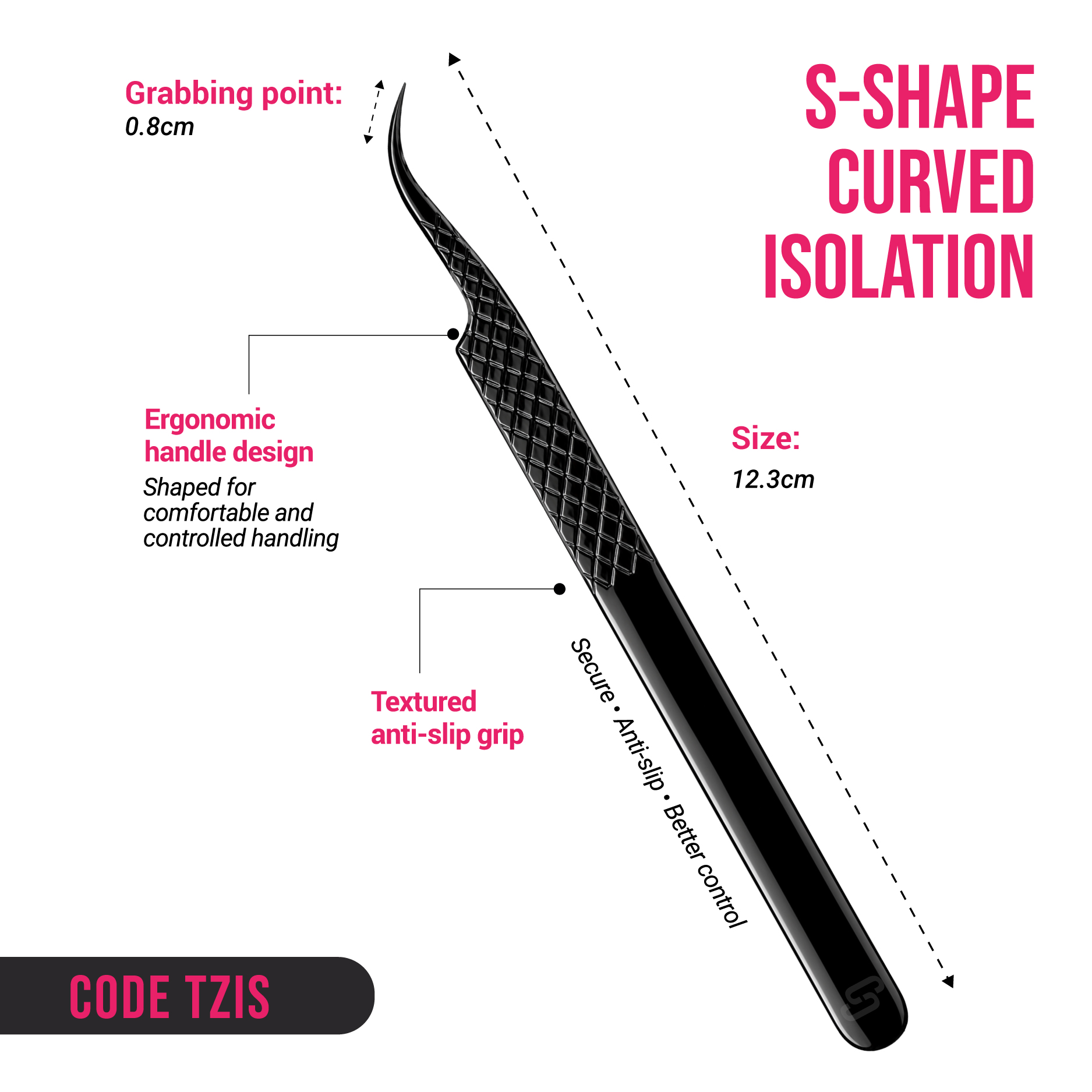 S Shape Curved Isolation Tweezer 1 S-Shape-Curved-Isolation-Tweezer-1-2