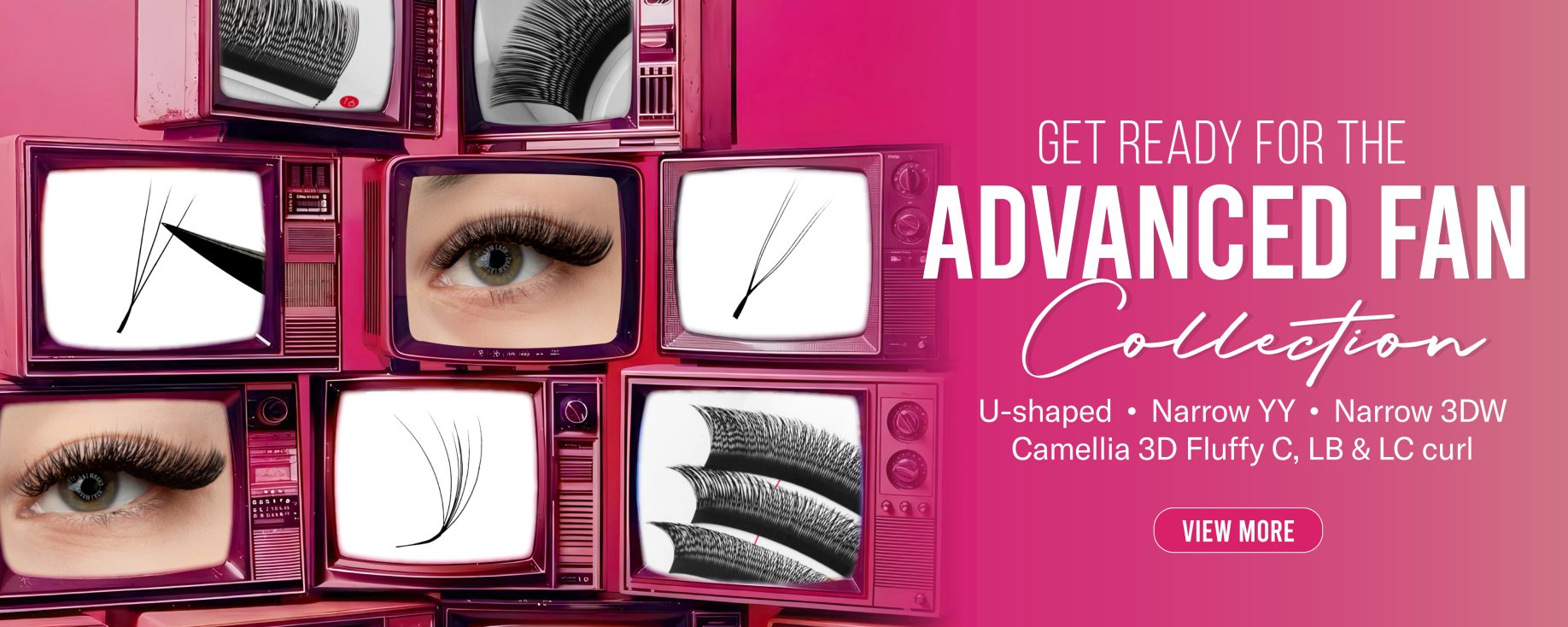 U shaped lashes collection