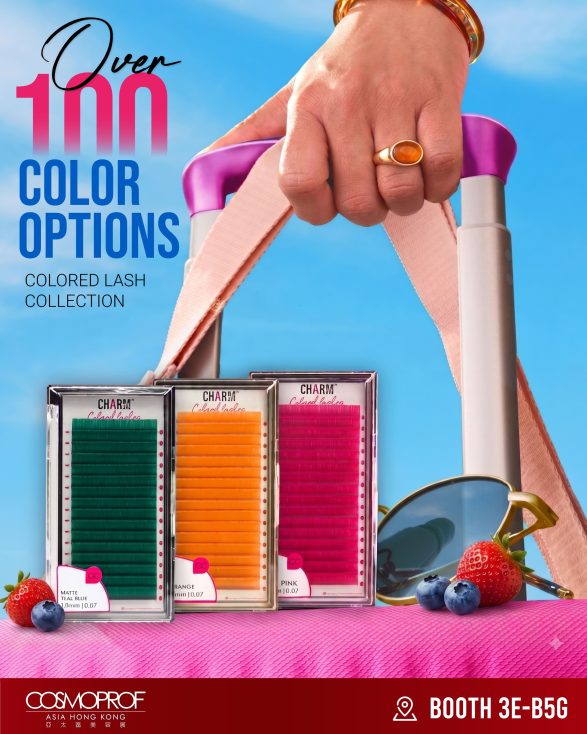 10 color options for lashes