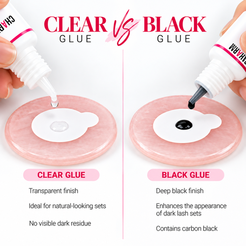 Clear vs Black Lash Glue Key Differences