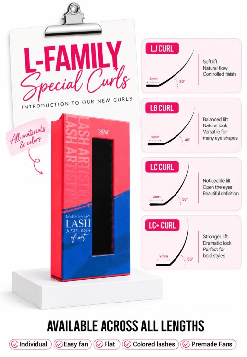 LJ LB LC LC+ curls for arabian lash style