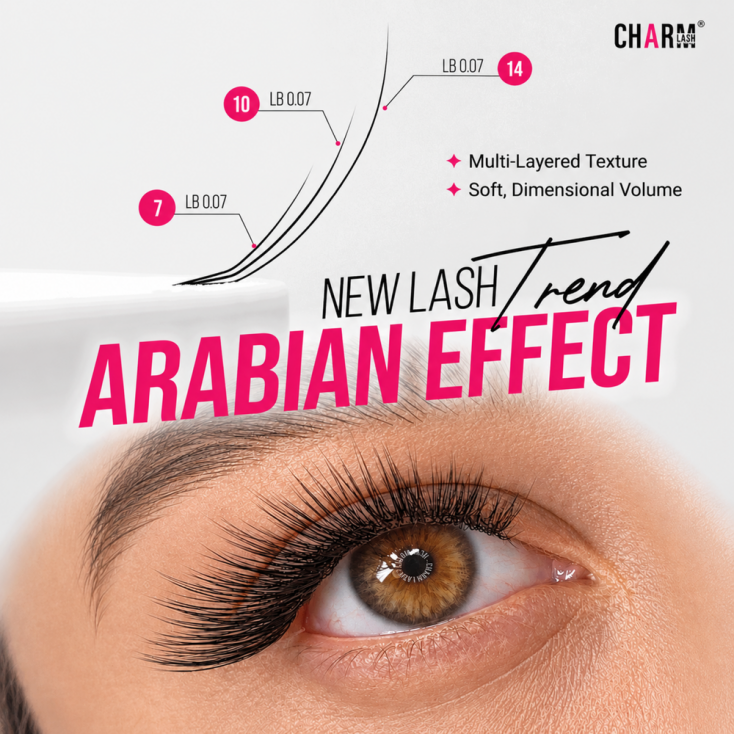 Trending Arabian lashes effect