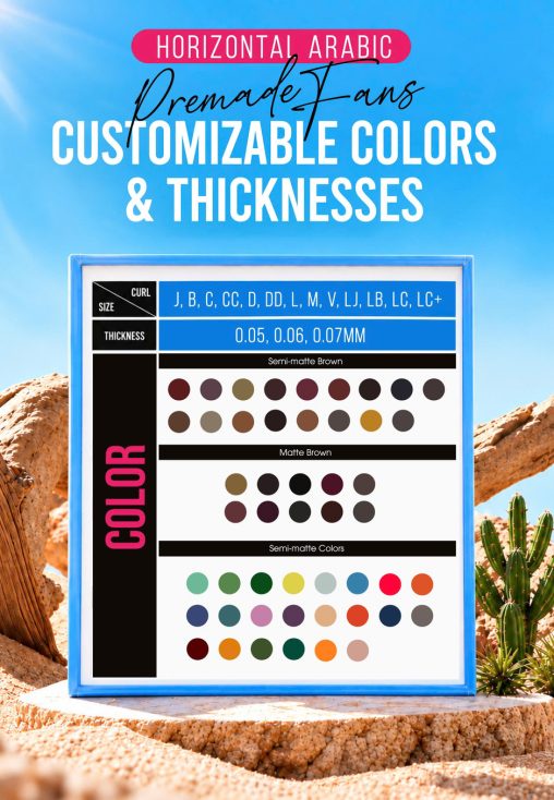 customization arabic premade fans